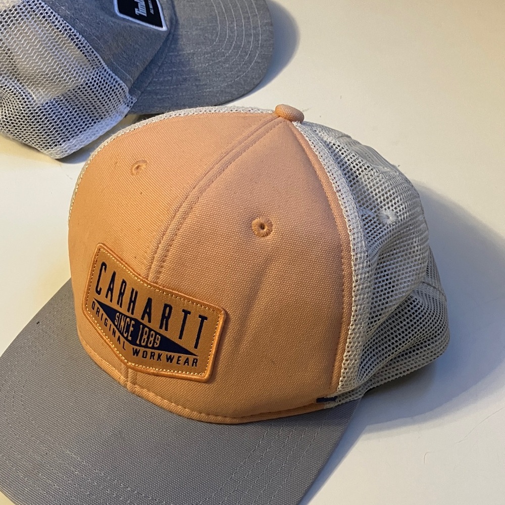 Carhartt Peach and Gray Mesh Cap
